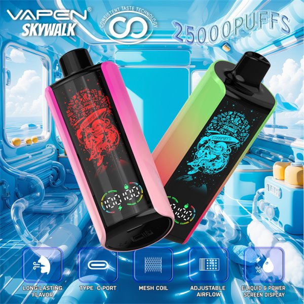 VAPEN-Skywalk-25000-25K-Puffs-Disposable-Vape-Consistent-Taste-Oil-and-Electricity-Display-Vapsolo-Super-RazzBar-Razz-Bar-ELF-BAR-GEEK-BAR-15000-15K-Pufff