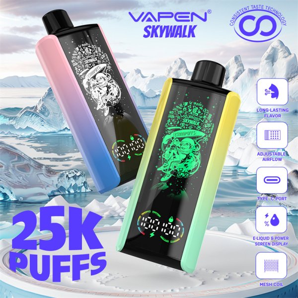 VAPEN-Skywalk-25000-25K-Puffs-Disposable-Vape-Consistent-Taste-Oil-and-Electricity-Display-Vapsolo-Super-RazzBar-Razz-Bar-ELF-BAR-GEEK-BAR-15000-15K-Pufff