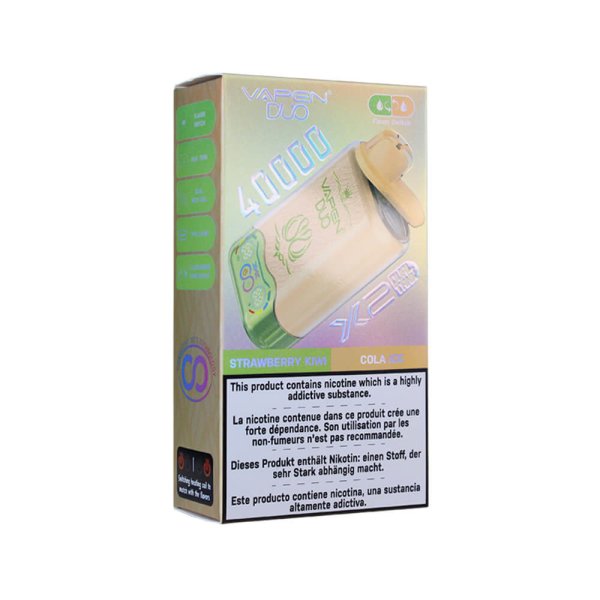 VAPEN Duo Twins 40k Puffs Vape STRAWBERRY KIWI&COLA ICE1
