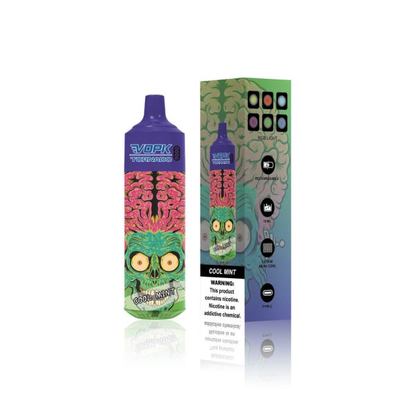 VOPK TORNADO 9000 puff disposable vape cool mint