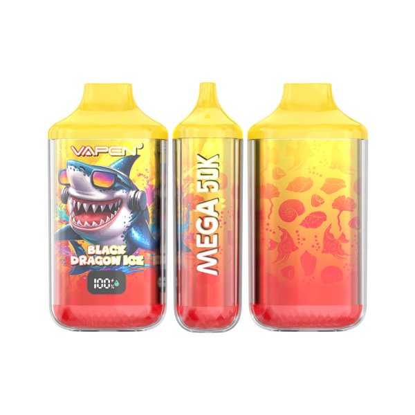 Vapen Mega 50k Puffs Disposable Vape Black Dragon Ice
