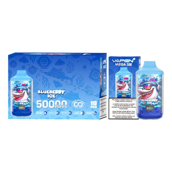 Vapen Mega 50k Puffs Disposable Vape Blueberry Ice