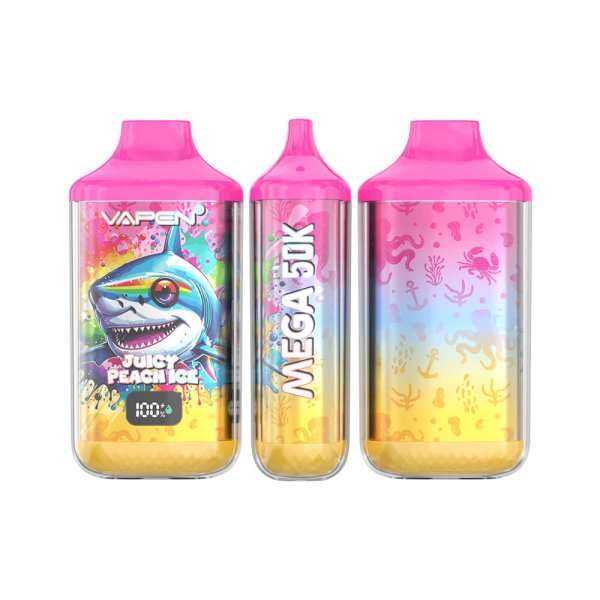 Vapen Mega 50k Puffs Disposable Vape Juicy Peach Ice