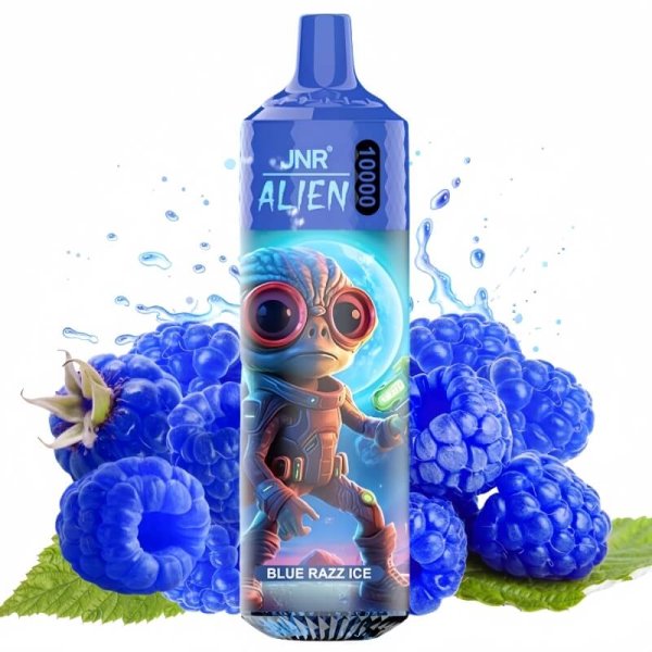 JNR ALIEN 10000 puffs vape blue razz ice