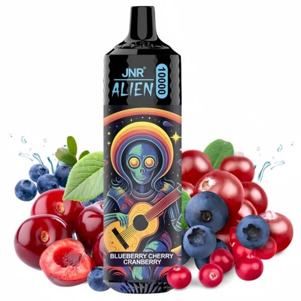JNR ALIEN 10000 puffs vape blueberry cherry cranberry