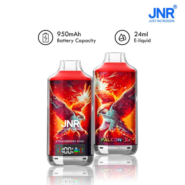 JNR FALCON-X 18K puffs vape strawberry kiwi