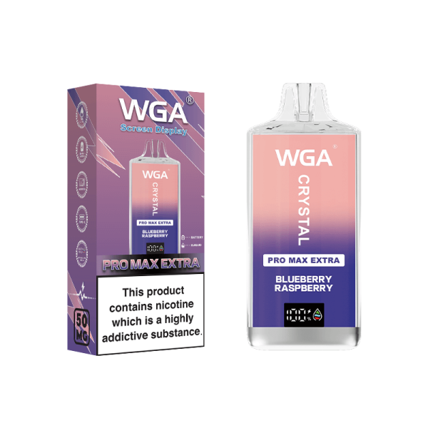 WGA CRYSTAL PRO EXTRA 15k puff crystal disposable vape blueberry raspberry