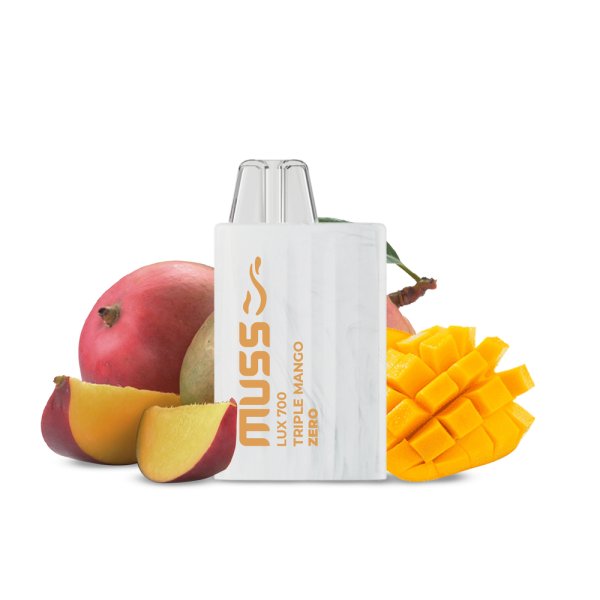 muss lux 700 puffs disposable triple mango zero