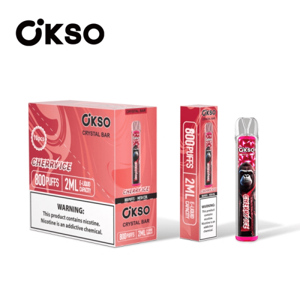 Okso Magic Crystal Bar 800 puffs disposble vapes cherry ice