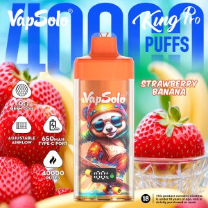 VAPSOLO SUPER PRO 40K puffs vape strawberry banana 01