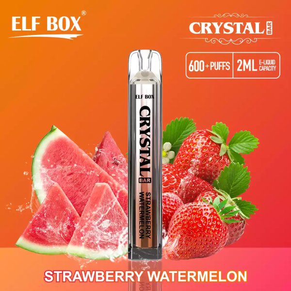 Elf Box Crystal Bar 600 Puffs disposable vape Strawberry Watermelon